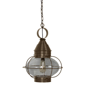 Onion One Light Hanging Lantern in Dark Antique Brass (196|2572DABMEDCSG)