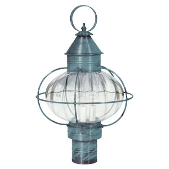 Onion Three Light Post Mount in Verdi Gris (196|2543VGLT3OPT)