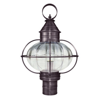 Onion One Light Post Mount in Dark Brass (196|2543DBMEDOPT)