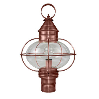 Onion One Light Post Mount in Antique Copper (196|2543ACMEDCLR)