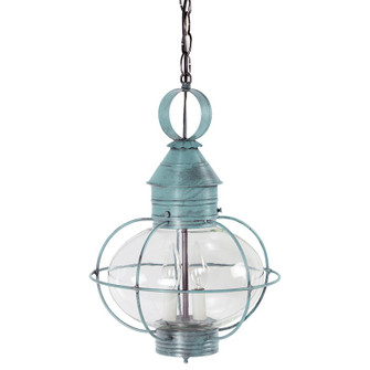 Onion Two Light Hanging Lantern in Verdi Gris (196|2542VGLT2CLR)