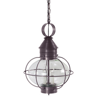 Onion Two Light Hanging Lantern in Dark Brass (196|2542DBLT2CSG)