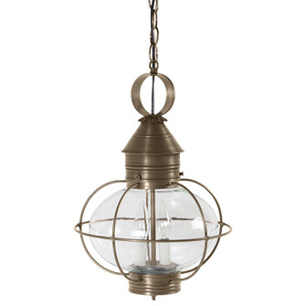 Onion Two Light Hanging Lantern in Dark Antique Brass (196|2542DABLT2CLR)