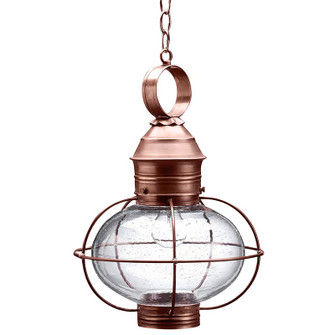 Onion One Light Hanging Lantern in Antique Copper (196|2542ACMEDCSG)