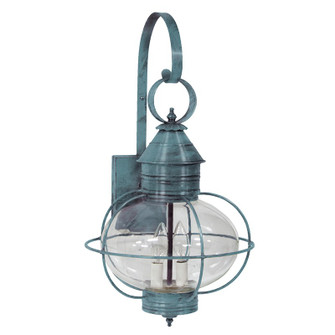 Onion Two Light Wall Mount in Verdi Gris (196|2541VGLT2CLR)