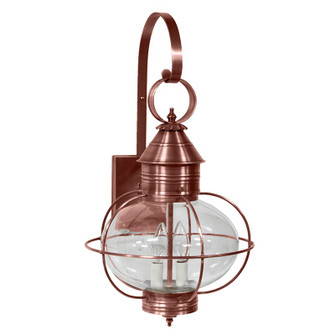 Onion Two Light Wall Mount in Antique Copper (196|2541ACLT2CLR)