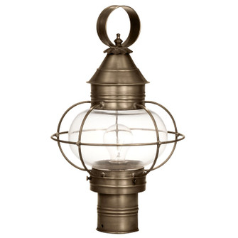 Onion One Light Post Mount in Dark Antique Brass (196|2533DABMEDCLR)