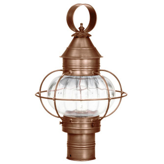 Onion One Light Post Mount in Antique Copper (196|2533ACMEDOPT)