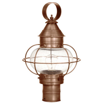 Onion One Light Post Mount in Antique Copper (196|2533ACMEDCSG)