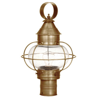 Onion One Light Post Mount in Antique Brass (196|2533ABMEDCSG)