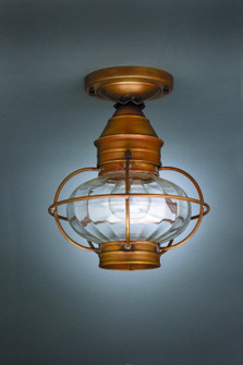 Onion One Light Flush Mount in Antique Brass (196|2524ABMEDOPT)