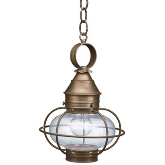 Onion One Light Hanging Lantern in Dark Antique Brass (196|2522DABMEDCLR)