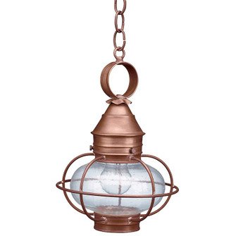 Onion One Light Hanging Lantern in Antique Copper (196|2522ACMEDCSG)