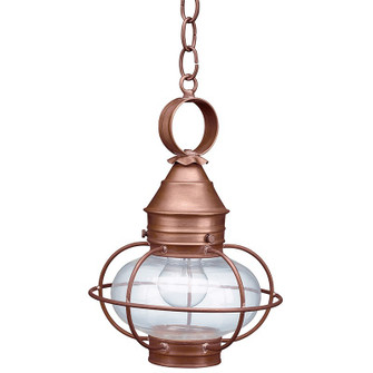 Onion One Light Hanging Lantern in Antique Copper (196|2522ACMEDCLR)