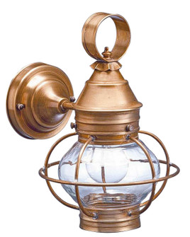 Onion One Light Wall Mount in Antique Brass (196|2515ABMEDCLRNS)