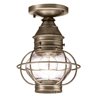 Onion One Light Flush Mount in Dark Antique Brass (196|2514DABMEDCLR)