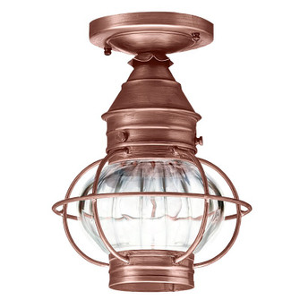 Onion One Light Flush Mount in Antique Copper (196|2514ACMEDOPT)