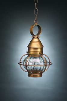 Onion One Light Hanging Lantern in Antique Brass (196|2512ABMEDOPT)
