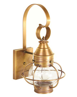 Onion One Light Wall Mount in Antique Brass (196|2511ABMEDCLR)