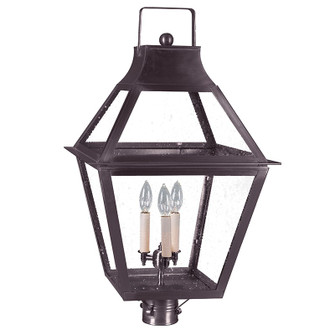 Uxbridge Three Light Post Mount in Dark Brass (196|2253DBLT3SMG)