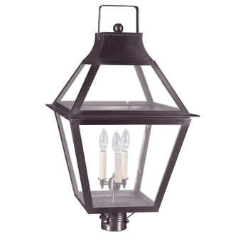 Uxbridge Three Light Post Mount in Dark Brass (196|2253DBLT3FST)