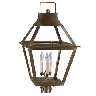 Uxbridge Three Light Post Mount in Dark Antique Brass (196|2253DABLT3SMG)