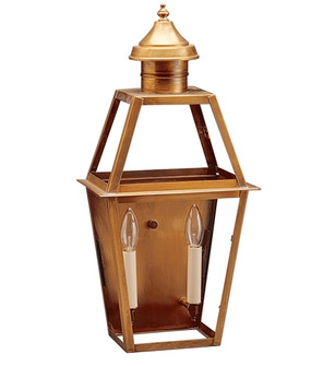 Uxbridge Two Light Wall Mount in Antique Brass (196|2241ABLT2CLR)