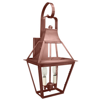 Uxbridge Two Light Wall Mount in Antique Copper (196|2237ACLT2CLR)