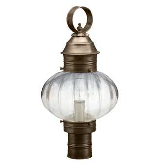 Cageless One Light Post Mount in Dark Antique Brass (196|2043DABMEDOPT)