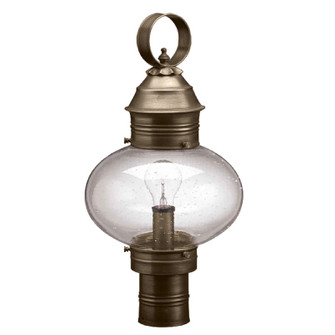 Cageless One Light Post Mount in Dark Antique Brass (196|2043DABMEDCSG)