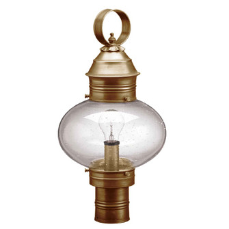 Cageless One Light Post Mount in Antique Brass (196|2043ABMEDCSG)