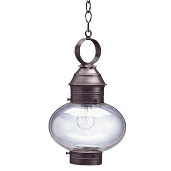 Cageless One Light Hanging Lantern in Dark Brass (196|2042DBMEDCSG)