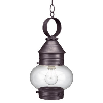Cageless One Light Hanging Lantern in Dark Brass (196|2032DBMEDCLR)