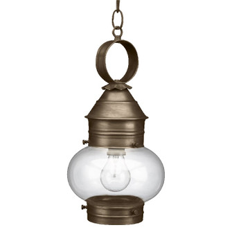 Cageless One Light Hanging Lantern in Dark Antique Brass (196|2032DABMEDCLR)