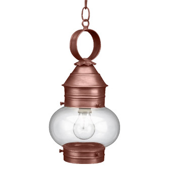 Cageless One Light Hanging Lantern in Antique Copper (196|2032ACMEDCLR)