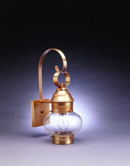 Cageless One Light Wall Mount in Antique Brass (196|2031ABMEDCLR)