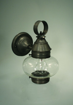 Cageless Onion One Light Wall Mount in Dark Brass (196|2025DBMEDCLR)