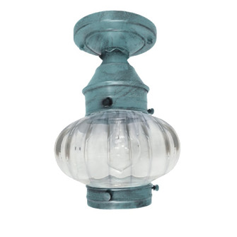 Cageless One Light Flush Mount in Verdi Gris (196|2024VGMEDOPT)
