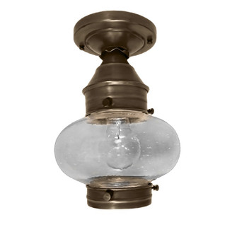 Cageless One Light Flush Mount in Dark Antique Brass (196|2024DABMEDCSG)