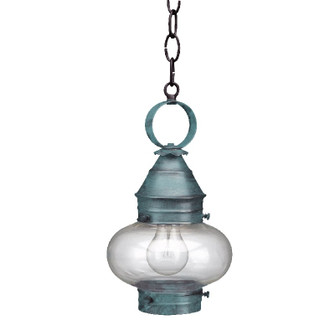 Cageless One Light Hanging Lantern in Verdi Gris (196|2022VGMEDCLR)