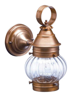 Cageless One Light Wall Mount in Antique Brass (196|2015ABMEDOPT)