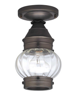 Cageless One Light Flush Mount in Dark Brass (196|2014DBMEDOPT)