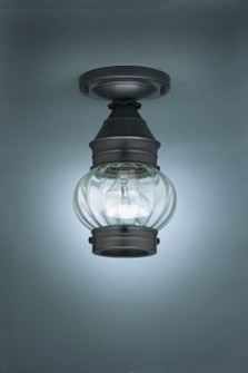 Cageless Onion One Light Flush Mount in Dark Brass (196|2014DBMEDOPT)