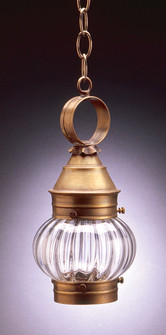 Cageless Onion One Light Hanging Lantern in Dark Antique Brass (196|2012DABMEDOPT)