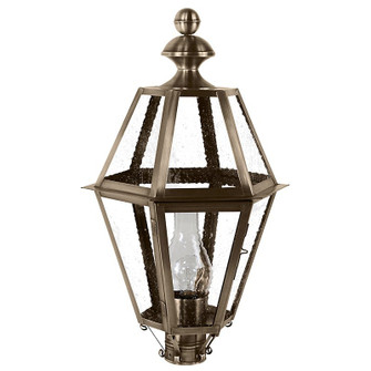 Boston One Light Post Mount in Dark Antique Brass (196|1623DABCIMSMG)