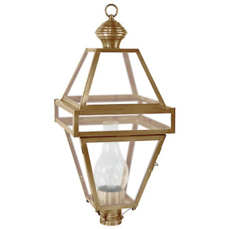 Boston One Light Post Mount in Antique Brass (196|1273ABCIMFST)