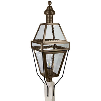 Boston One Light Post Mount in Dark Antique Brass (196|1253DABCIMSMG)