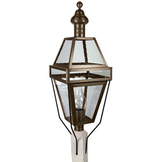 Boston One Light Post Mount in Dark Antique Brass (196|1253DABCIMCSG)