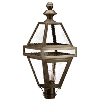 Boston One Light Post Mount in Dark Antique Brass (196|1223DABCIMSMG)