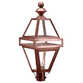 Boston One Light Post Mount in Antique Copper (196|1223ACCIMFST)